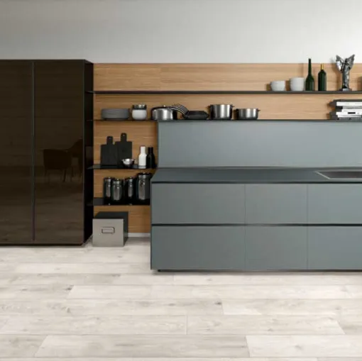 cucina azzurro cenere valcucine