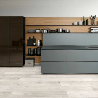 cucina azzurro cenere valcucine