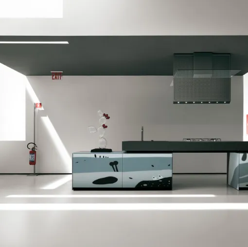 cucina artematica valcucine in vetro