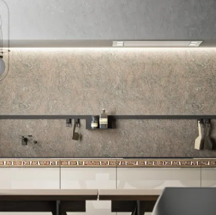 genius loci valcucine cucina con cassetto mosaico