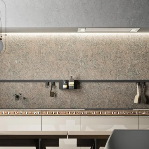 genius loci valcucine cucina con cassetto mosaico