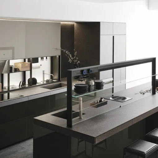 cucina valcucine genius loci in vetro 