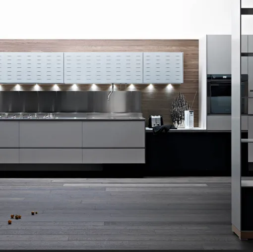 valcucine riciclantica cucina eco-tech alluminio verniciato bianco