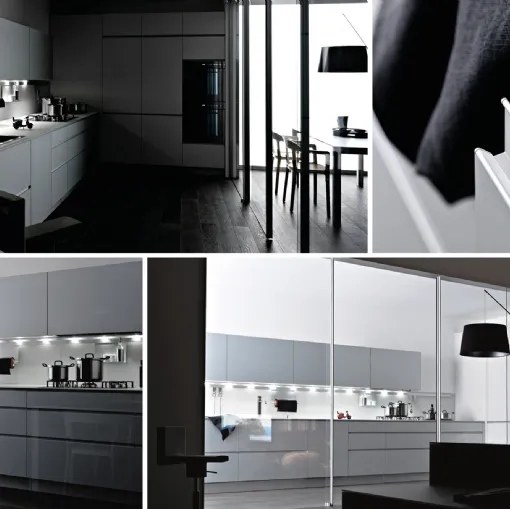 riciclantica valcucine cucina in laminato alluminio