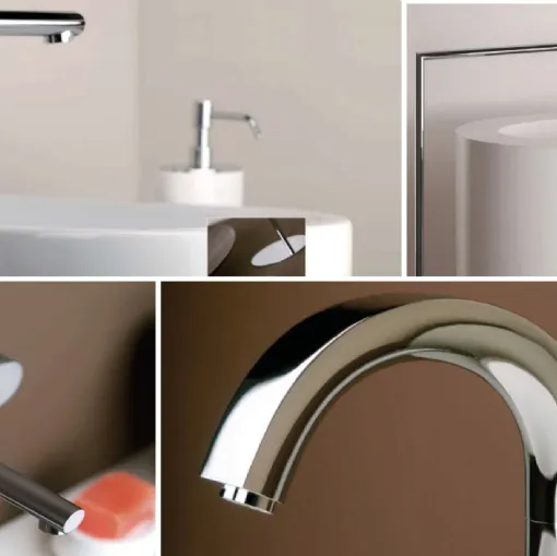 ovale gessi miscelatore acciaio