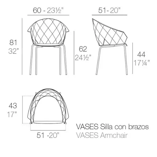  VONDOM VASES POLTRONCINA