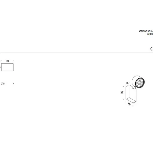 Scheda tecnica lampada Spot IP65 Davide Groppi