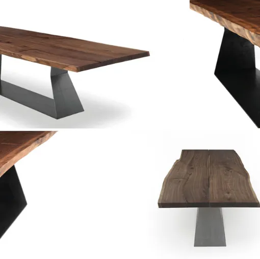 Tavolo in legno e ferro Riva1920