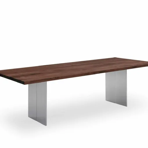 Tavolo in legno e alluminio Riva 1920
