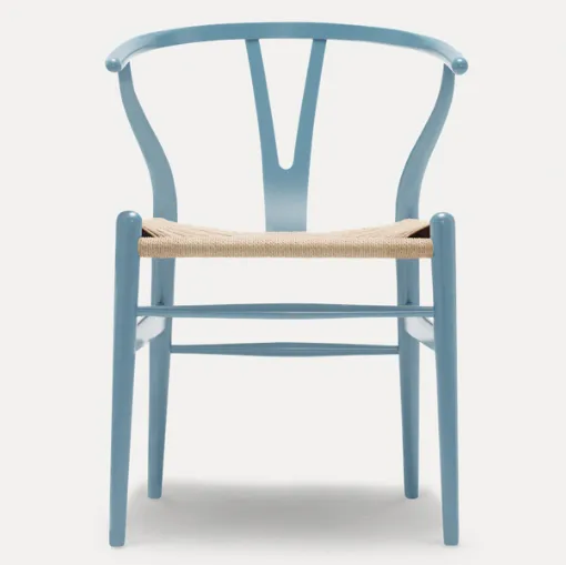 Sedia steel blu CH24 Carl Hansen 