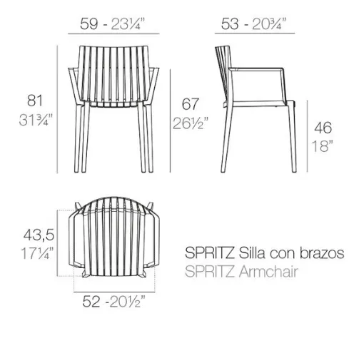  spritz vondom con braccioli