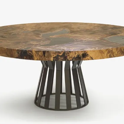 Tavolino Kauri Round in legno