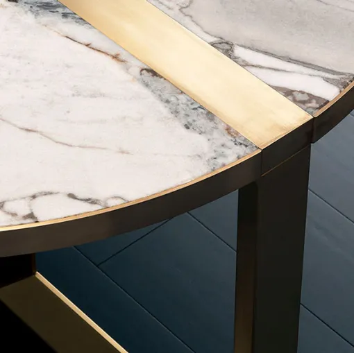 tavolo in marmo e laccato selene baxter